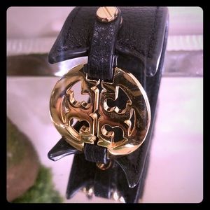 Tory Burch Logo Leather Bracelet